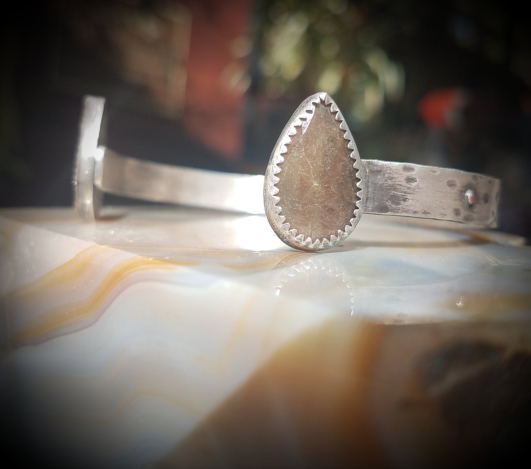 Tan Sapphire Cuff