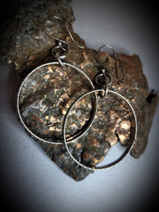 Snake Skin Hoops