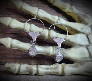 "Booya" Ghost Earrings